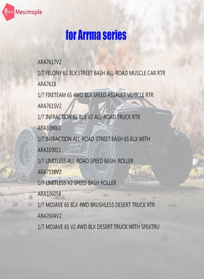 Mesimsple Steel Diff Outdrive ARAC4011 for Arrma 1/7 Felony 6S BLX Diff Cup 1/7 Fireteam Infraction Limitless Mojave 6S AR310439 Upgrade Parts - Image 2